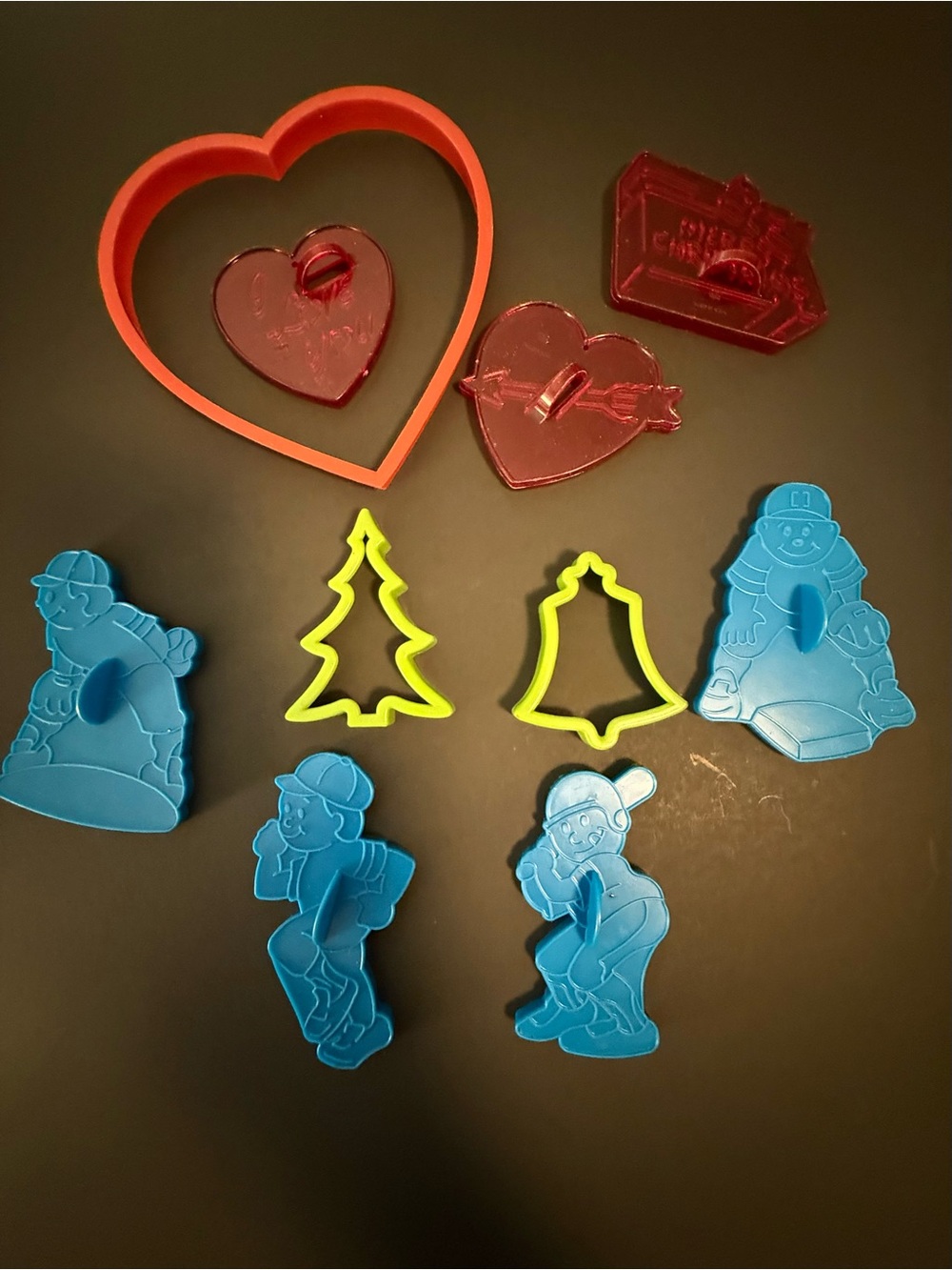 Baseball Cookie Cutters Set - Valentines & Christmas 🎄 trees set of 10 - Picture 2 of 10